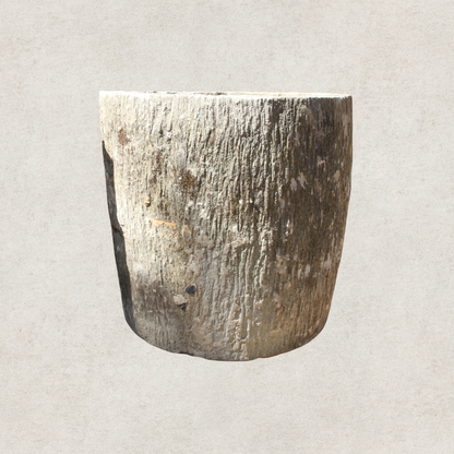Round Limestone Pot
