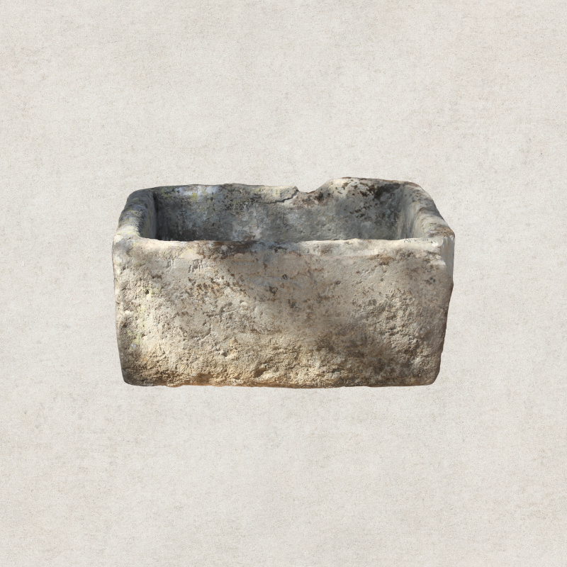 Rectangle Limestone Pot
