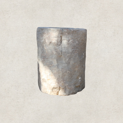 Round Limestone Pot