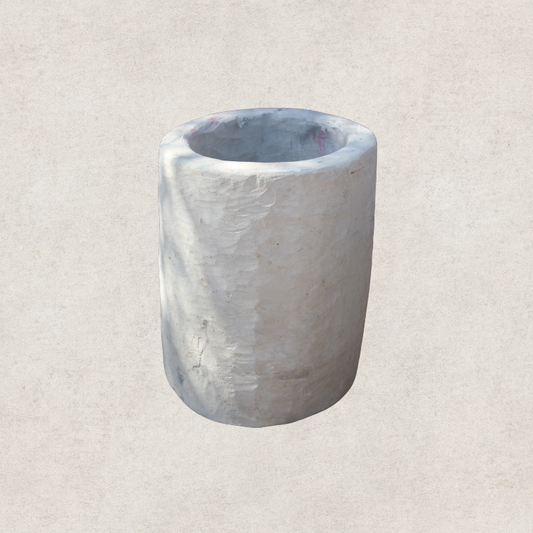 Round Limestone Pot