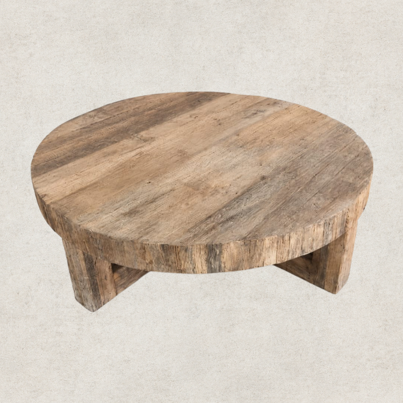 Rustic Round Coffee Table