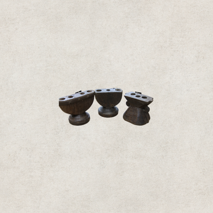 Wooden Candle Holder - Multi