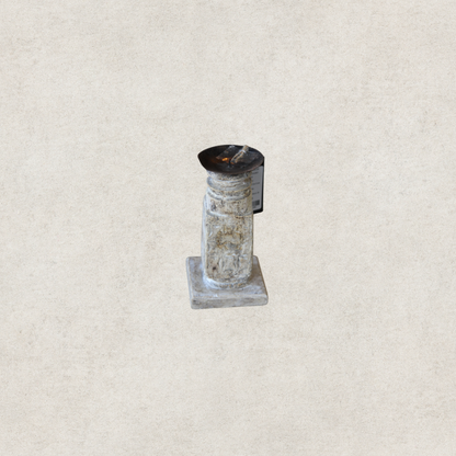 Wooden Pillar Candle Stand - Short