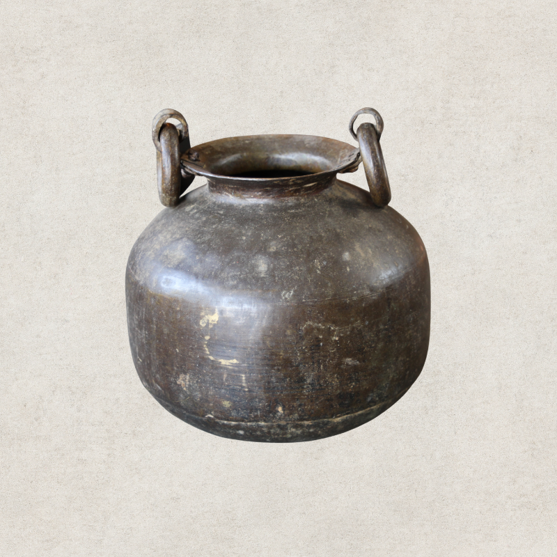 Assorted Brass Bell Pot with Handle